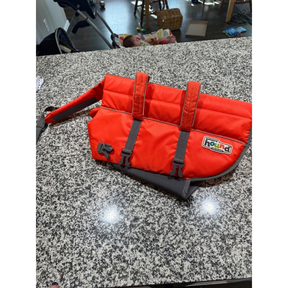 Outward Hound Dog‎ Life Jacket Pet Orange Small Adjustable Reflective Safety